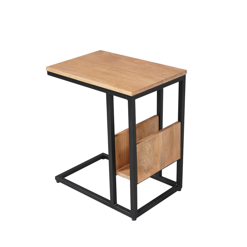 Bijzettafel Slider Naturel Metaal 48x32 cm STF STF-3041-Bijzettafels-Starfurn