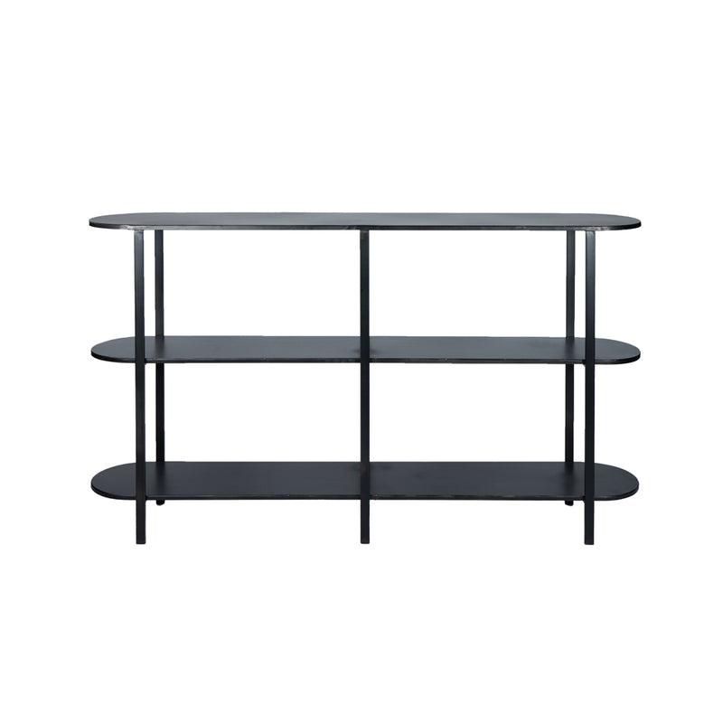 Bijzettafel Sophisticated Zwart 31x160 cm-Bijzettafels-PTMD