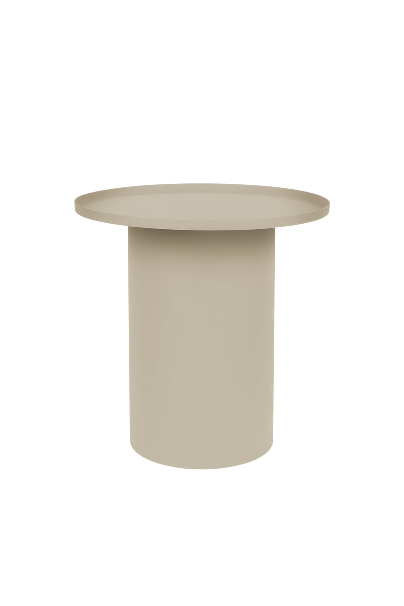Bijzettafel Sverre Rond Metaal Ivoor Ø45.5x45 cm-Bijzettafels-Creating Home