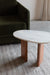 Bijzettafel Tanda Marble Bruin 56x37 cm-Bijzettafels-Creating Home