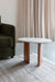Bijzettafel Tanda Marble Bruin 56x37 cm-Bijzettafels-Creating Home