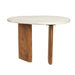 Bijzettafel Tanda Marble Bruin 56x37 cm-Bijzettafels-Creating Home