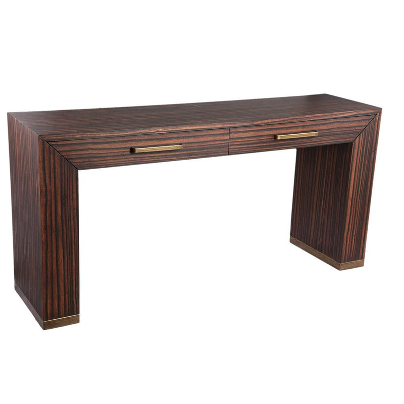Bijzettafel Tiess Bruin 45x165 cm-Bijzettafels-PTMD
