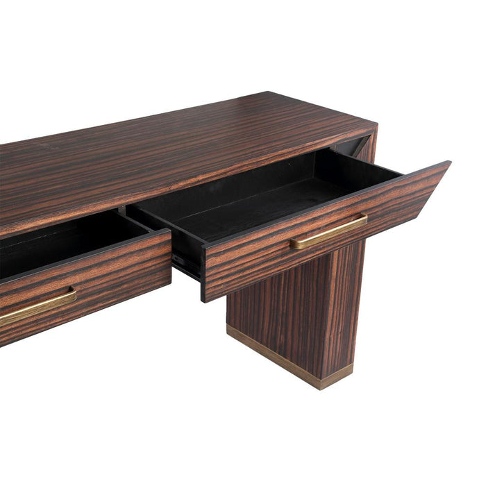 Bijzettafel Tiess Bruin 45x165 cm-PTMD