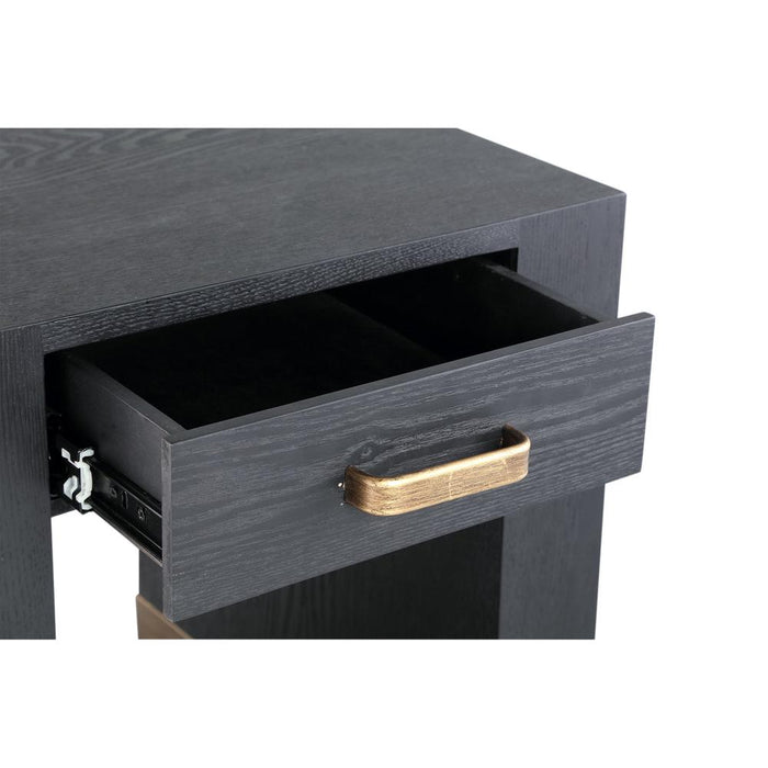 Bijzettafel Tiess Zwart 45 cm-Bijzettafels-PTMD