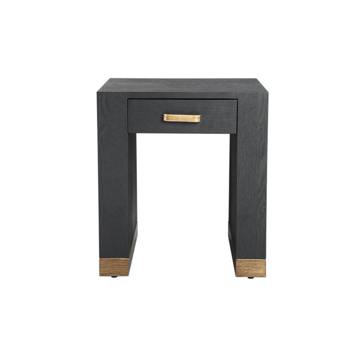 Bijzettafel Tiess Zwart 45 cm-Bijzettafels-PTMD