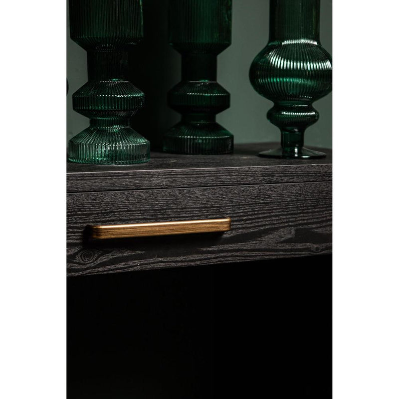 Bijzettafel Tiess Zwart 45x165 cm-Bijzettafels-PTMD