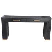 Bijzettafel Tiess Zwart 45x165 cm-Bijzettafels-PTMD