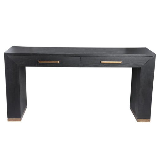 Bijzettafel Tiess Zwart 45x165 cm-Bijzettafels-PTMD