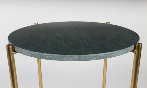 Bijzettafel Timpa Marble Groen Ø44.5x54 cm-Bijzettafels-Creating Home
