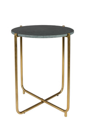 Bijzettafel Timpa Marble Groen Ø44.5x54 cm-Bijzettafels-Creating Home