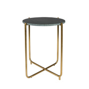 Bijzettafel Timpa Marble Groen Ø44.5x54 cm-Bijzettafels-Creating Home