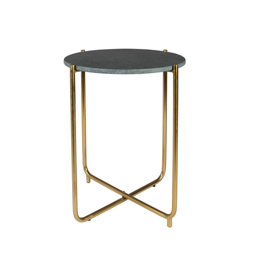 Bijzettafel Timpa Marble Groen Ø44.5x54 cm-Bijzettafels-Creating Home