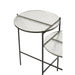 Bijzettafel Transparant ijzer Rond 38x80 cm-Bijzettafels-J-Line
