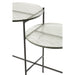 Bijzettafel Transparant ijzer Rond 38x80 cm-Bijzettafels-J-Line