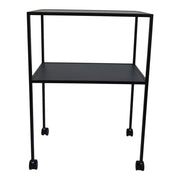 Bijzettafel Trolly Staal Zwart 60x40x86cm Spinder Design-Bijzettafels-Spinder