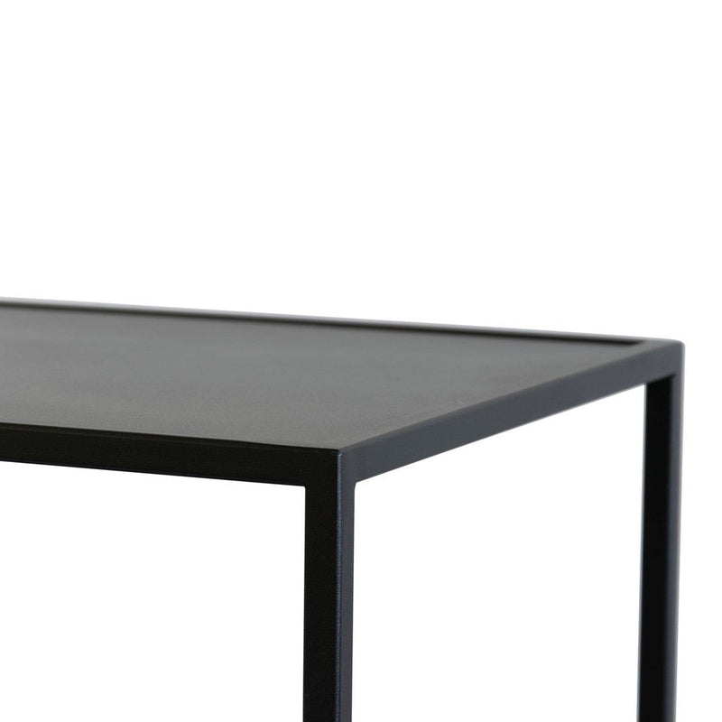 Bijzettafel Trolly Staal Zwart 60x40x86cm Spinder Design-Bijzettafels-Spinder