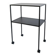 Bijzettafel Trolly Staal Zwart 60x40x86cm Spinder Design-Bijzettafels-Spinder