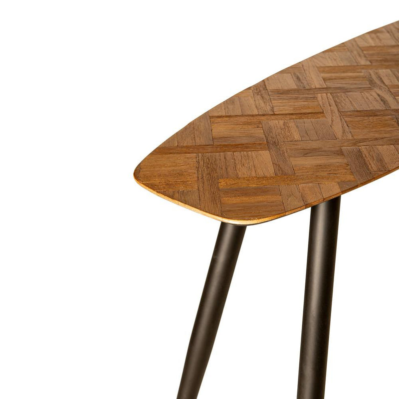 Bijzettafel Tyano Teakhout Beige 40x120 cm-Bijzettafels-PTMD