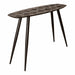 Bijzettafel Tyano Teakhout Zwart 40x120 cm-PTMD