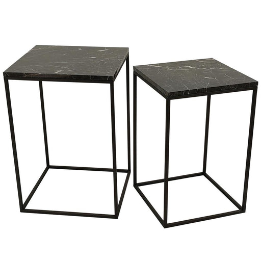 Bijzettafel Volos Bruin 41 cm-Bijzettafels-PTMD