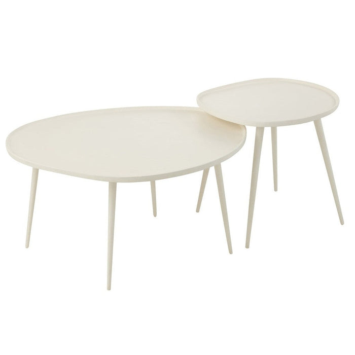 Bijzettafel Wit Aluminium 63 cm 63x72.5x38 cm-Bijzettafels-J-Line