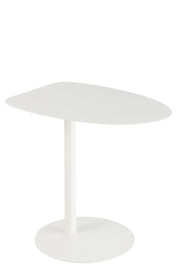 Bijzettafel Wit Ijzer 40x55 cm-Bijzettafels-J-Line