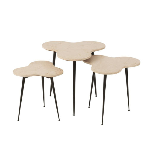 Bijzettafel Wit Ijzer 61 cm 61x61x55 cm-Bijzettafels-J-Line