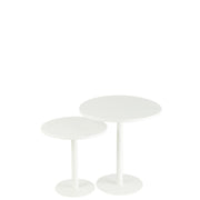 Bijzettafel Wit Ijzer Rond 50 cm 50x50x40 cm-Bijzettafels-J-Line