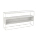 Bijzettafel Wit Ijzer Vierkant 30x140 cm-Bijzettafels-J-Line