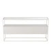 Bijzettafel Wit Ijzer Vierkant 30x140 cm-Bijzettafels-J-Line