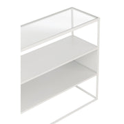 Bijzettafel Wit Ijzer Vierkant 30x140 cm-Bijzettafels-J-Line