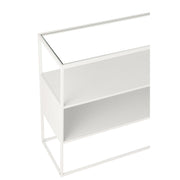 Bijzettafel Wit Ijzer Vierkant 30x140 cm-Bijzettafels-J-Line