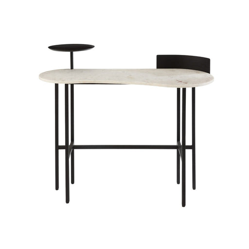 Bijzettafel Wit Marmer 60x110 cm-Bijzettafels-J-Line