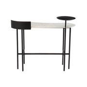 Bijzettafel Wit Marmer 60x110 cm-Bijzettafels-J-Line