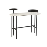 Bijzettafel Wit Marmer 60x110 cm-Bijzettafels-J-Line
