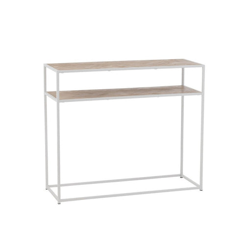Bijzettafel Wit Mdf 35x100 cm-Bijzettafels-J-Line