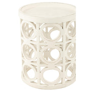 Bijzettafel Wit Mdf 40 cm 40x40x50 cm-Bijzettafels-J-Line