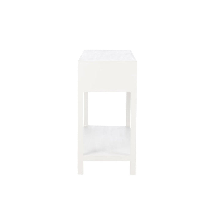 Bijzettafel Wit Mdf 44x110 cm-Opbergdozen en manden-J-Line