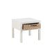 Bijzettafel Wit Paulownia hout 50 cm 50x50x45 cm-Opbergdozen en manden-J-Line