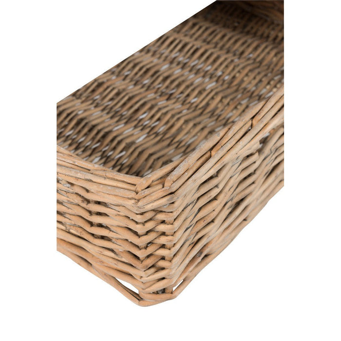 Bijzettafel Wit Paulownia hout 50 cm 50x50x45 cm-Opbergdozen en manden-J-Line