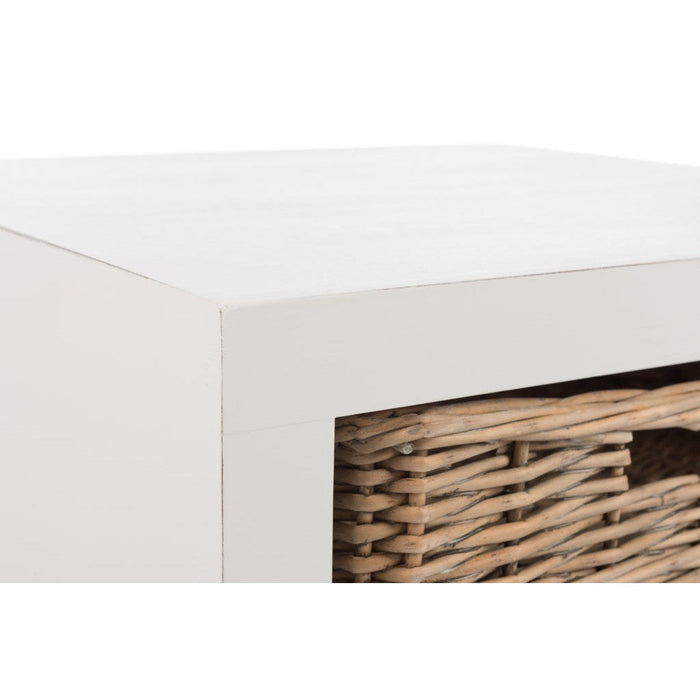 Bijzettafel Wit Paulownia hout 50 cm-Bijzettafels-J-Line