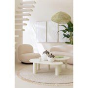 Bijzettafel Wit Pvc L 59x108 cm-Bijzettafels-J-Line