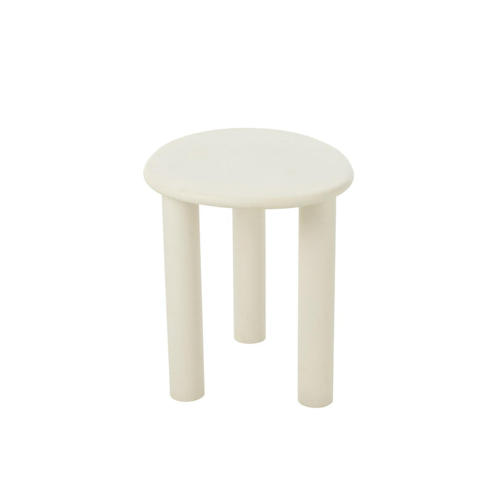 Bijzettafel Wit Pvc S 43 cm 43x51x50 cm-Bijzettafels-J-Line