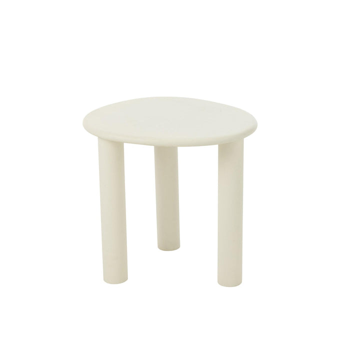 Bijzettafel Wit Pvc S 43 cm-Bijzettafels-J-Line