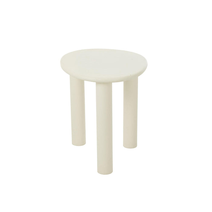 Bijzettafel Wit Pvc S 43 cm-Bijzettafels-J-Line