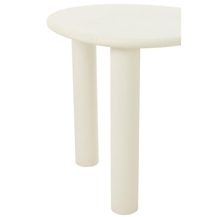 Bijzettafel Wit Pvc S 43 cm-Bijzettafels-J-Line