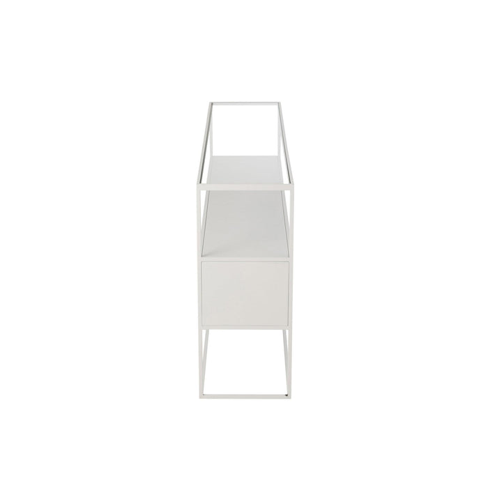 Bijzettafel Wit ijzer Vierkant 30x140 cm-Bijzettafels-J-Line