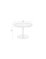 Bijzettafel Yuri M Eikenfineer Zwart Ø56x40 cm-Bijzettafels-Creating Home