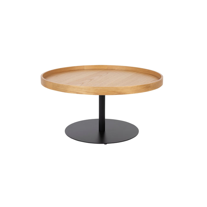 Bijzettafel Yuri Oak L Eikenfineer Naturel Ø70x35 cm-Bijzettafels-Creating Home